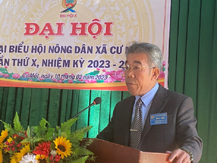 Dai hoi dai bieu Hoi nong dan xa Cu Mot nhiem ky 2023 -2028 2